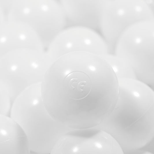 White Balls in ball pit 2,76" | non-toxic plastic ball pool balls |  ball pond balls