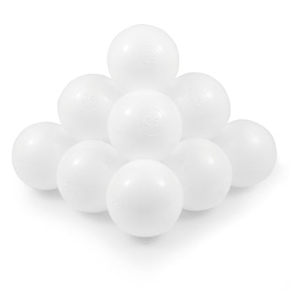 White Balls in ball pit 2,76" | non-toxic plastic ball pool balls |  ball pond balls