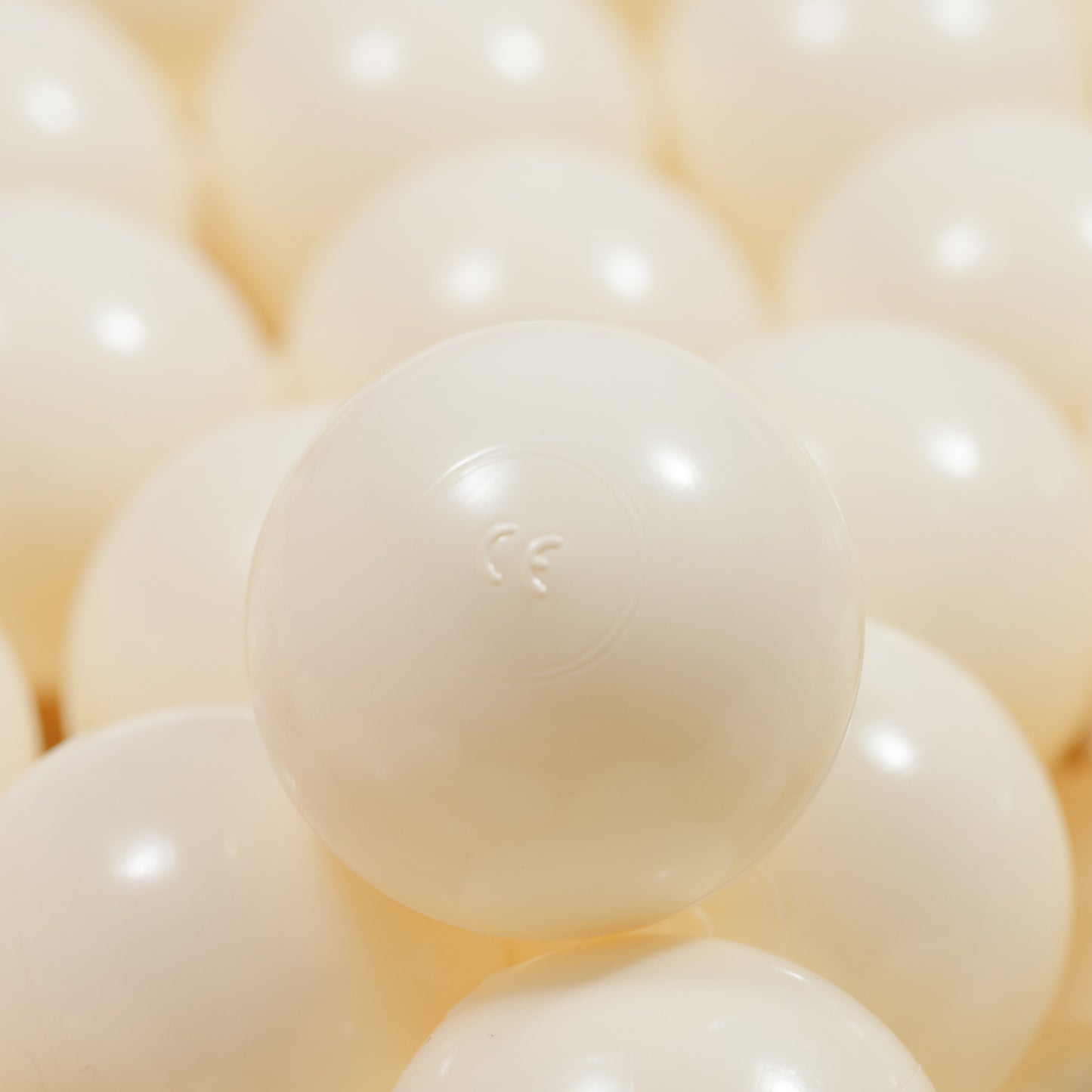 Cream pearl Balls in ball pit 2,76" | non-toxic plastic ball pool balls |  ball pond balls