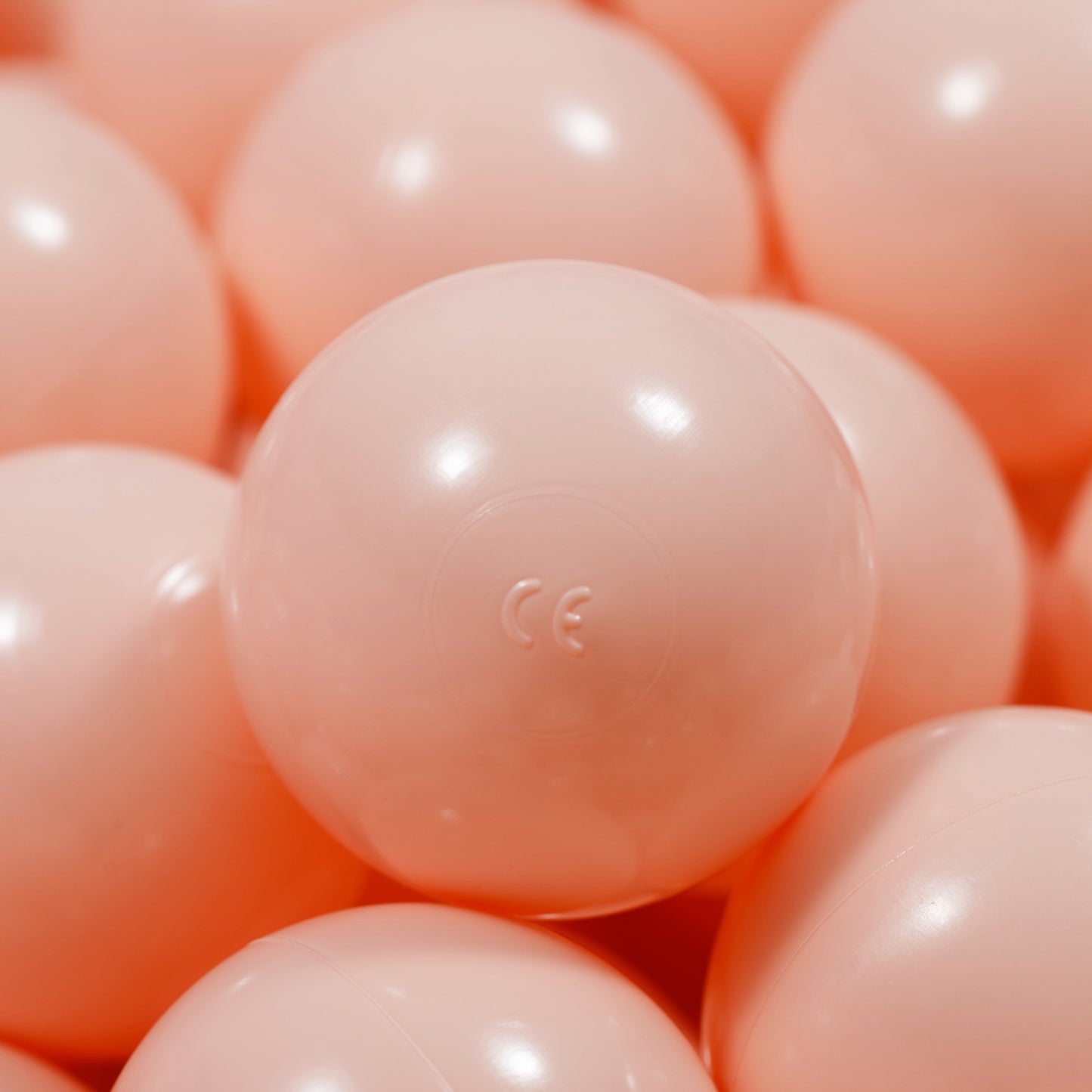 Peach Balls in ball pit 2,76" | non-toxic plastic ball pool balls |  ball pond balls