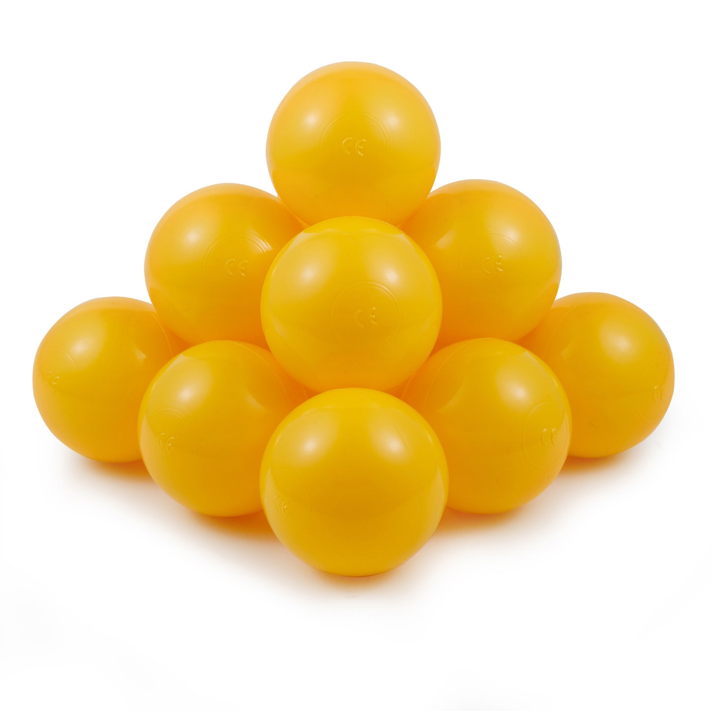 Yellow Balls in ball pit 2,76" | non-toxic plastic ball pool balls |  ball pond balls