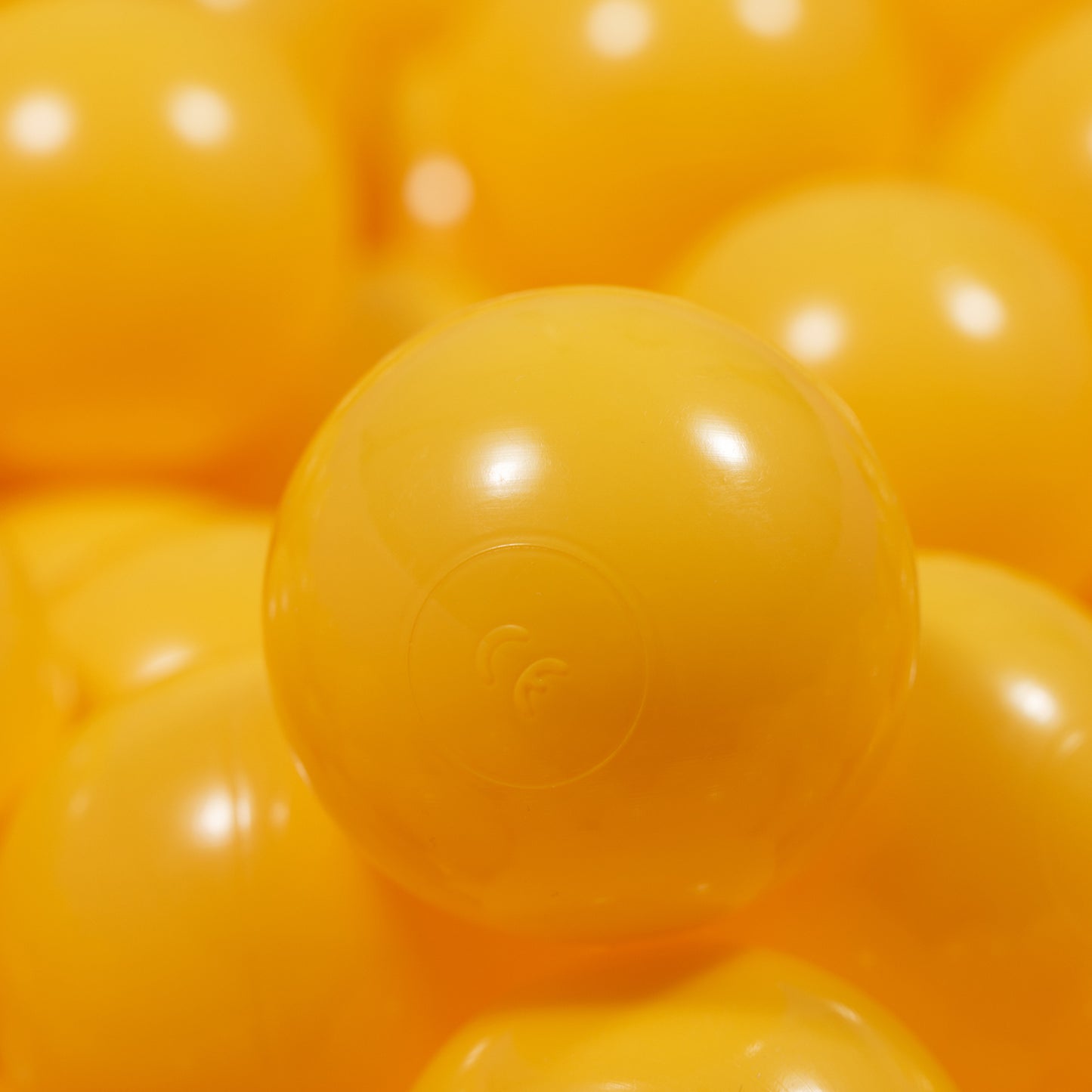 Yellow Balls in ball pit 2,76" | non-toxic plastic ball pool balls |  ball pond balls