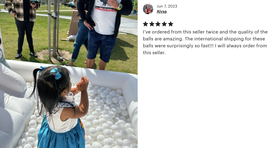 1000 White Balls in ball pit 2,76" | non-toxic plastic ball pool balls |  ball pond balls