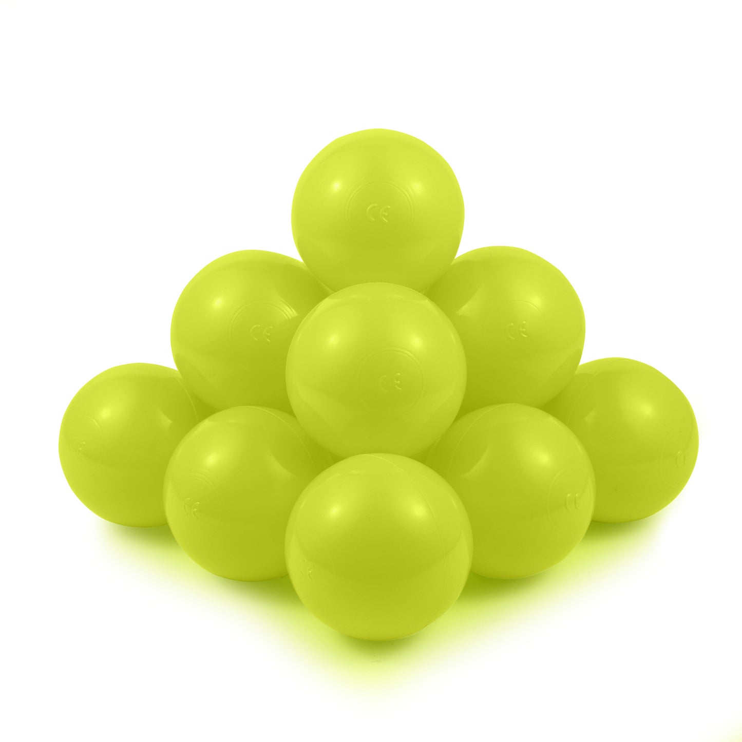 Lime Balls in ball pit 2,76" | non-toxic plastic ball pool balls |  ball pond balls