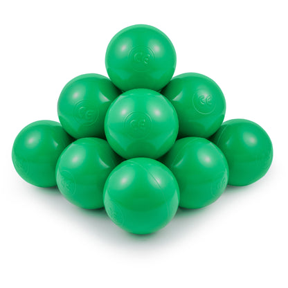 Green Balls in ball pit 2,76" | non-toxic plastic ball pool balls |  ball pond balls