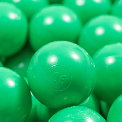 Green Balls in ball pit 2,76" | non-toxic plastic ball pool balls |  ball pond balls