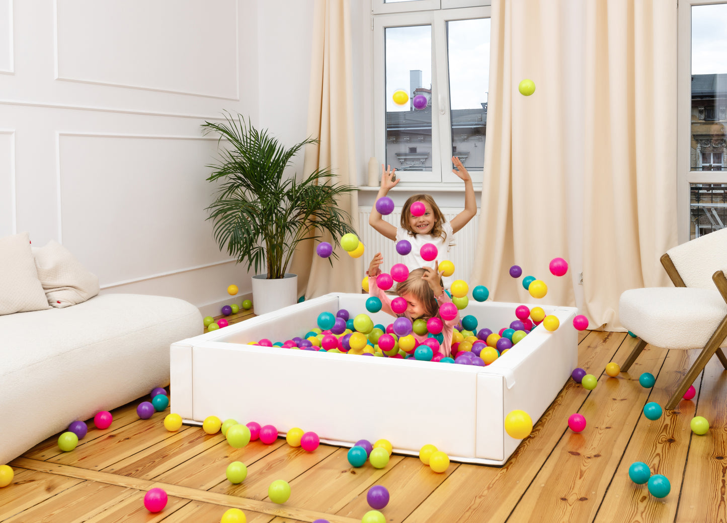 White Ball Pit, Soft play equipment, Baby Ball Pool, Activity Toy, Soft Play Area, large ball pit, foam ball pit,indoor play gym