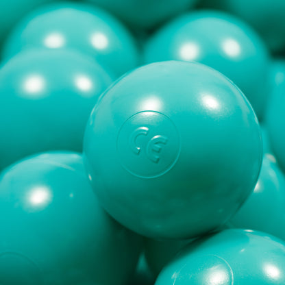 Aquamarine Balls in ball pit 2,76" | non-toxic plastic ball pool balls |  ball pond balls