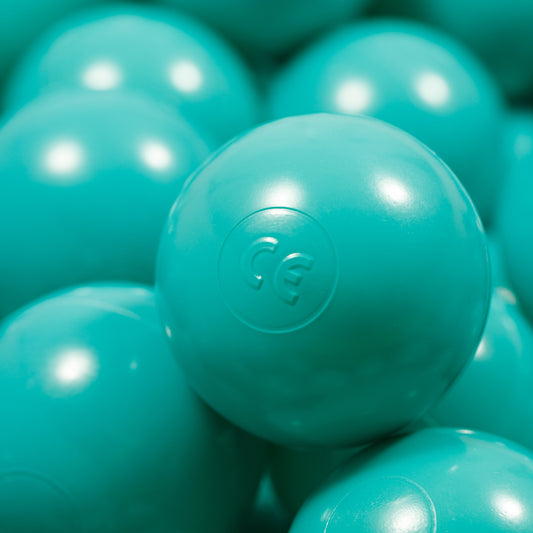 Aquamarine Balls in ball pit 2,76" | non-toxic plastic ball pool balls |  ball pond balls