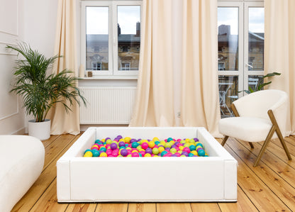 White Ball Pit, Soft play equipment, Baby Ball Pool, Activity Toy, Soft Play Area, large ball pit, foam ball pit,indoor play gym