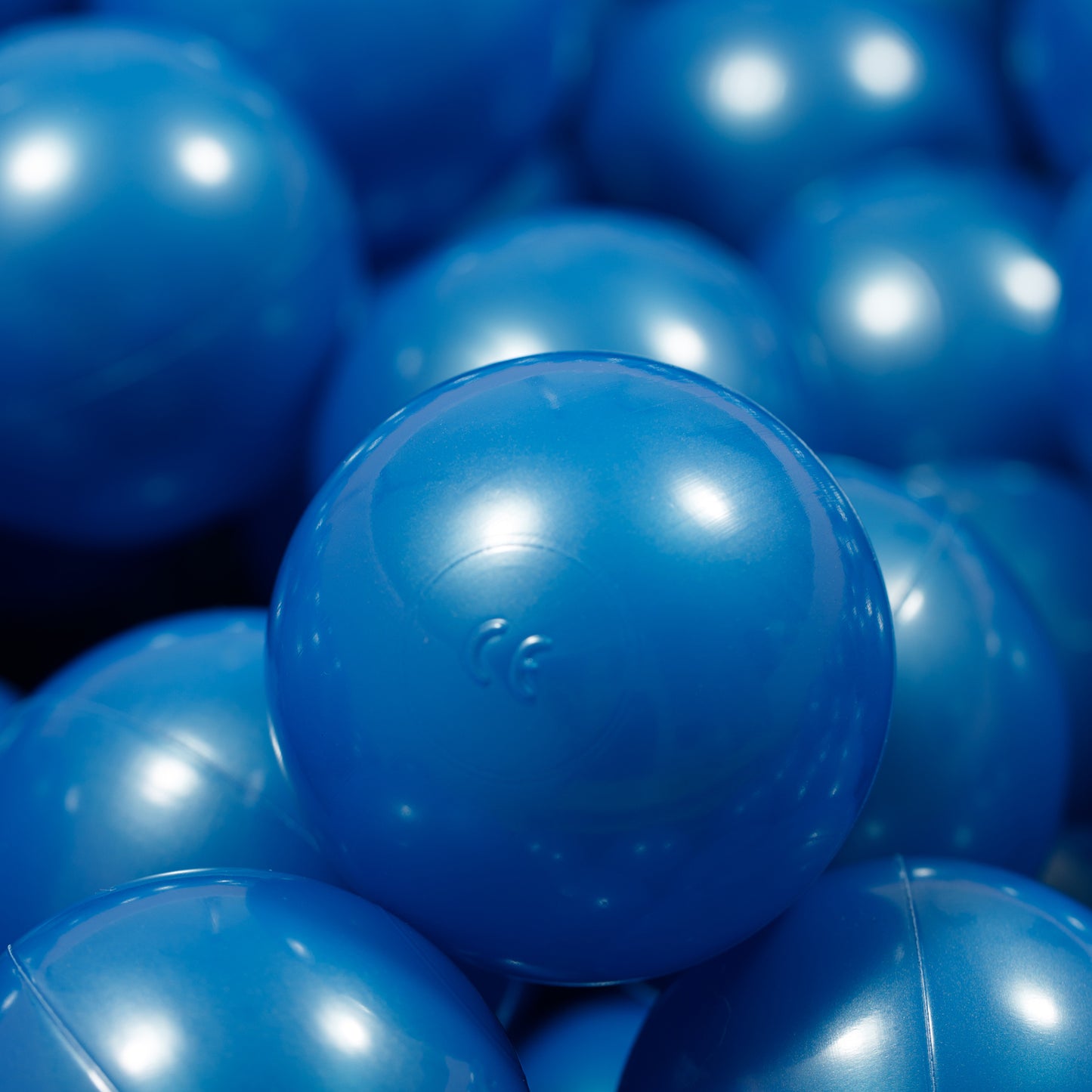 Metallic blue Balls in ball pit 2,76" | non-toxic plastic ball pool balls |  ball pond balls