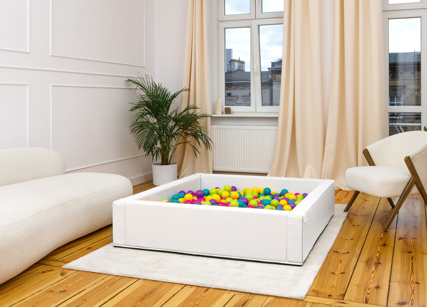 White Ball Pit, Soft play equipment, Baby Ball Pool, Activity Toy, Soft Play Area, large ball pit, foam ball pit,indoor play gym