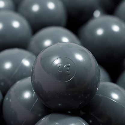 Dark gray balls Balls in ball pit 2,76" | non-toxic plastic ball pool balls |  ball pond balls