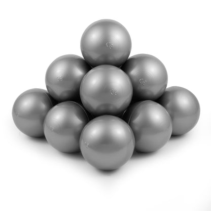 Silver color Balls in ball pit 2,76" | non-toxic plastic ball pool balls |  ball pond balls