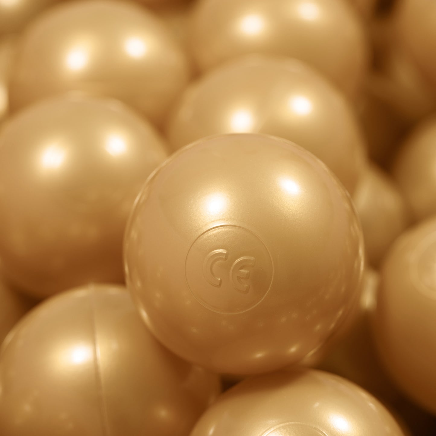 Gold color Balls in ball pit 2,76" | non-toxic plastic ball pool balls |  ball pond balls