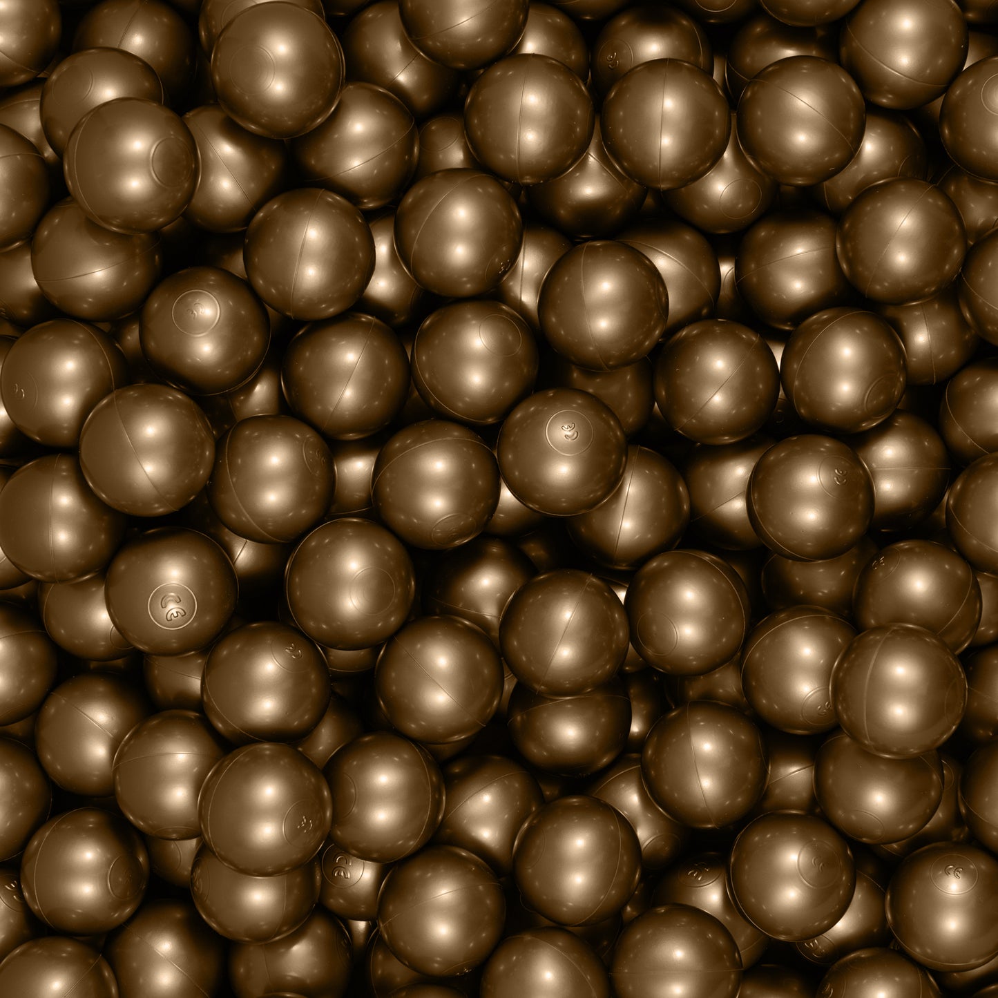 Bronze gold Balls in ball pit 2,76" | non-toxic plastic ball pool balls |  ball pond balls