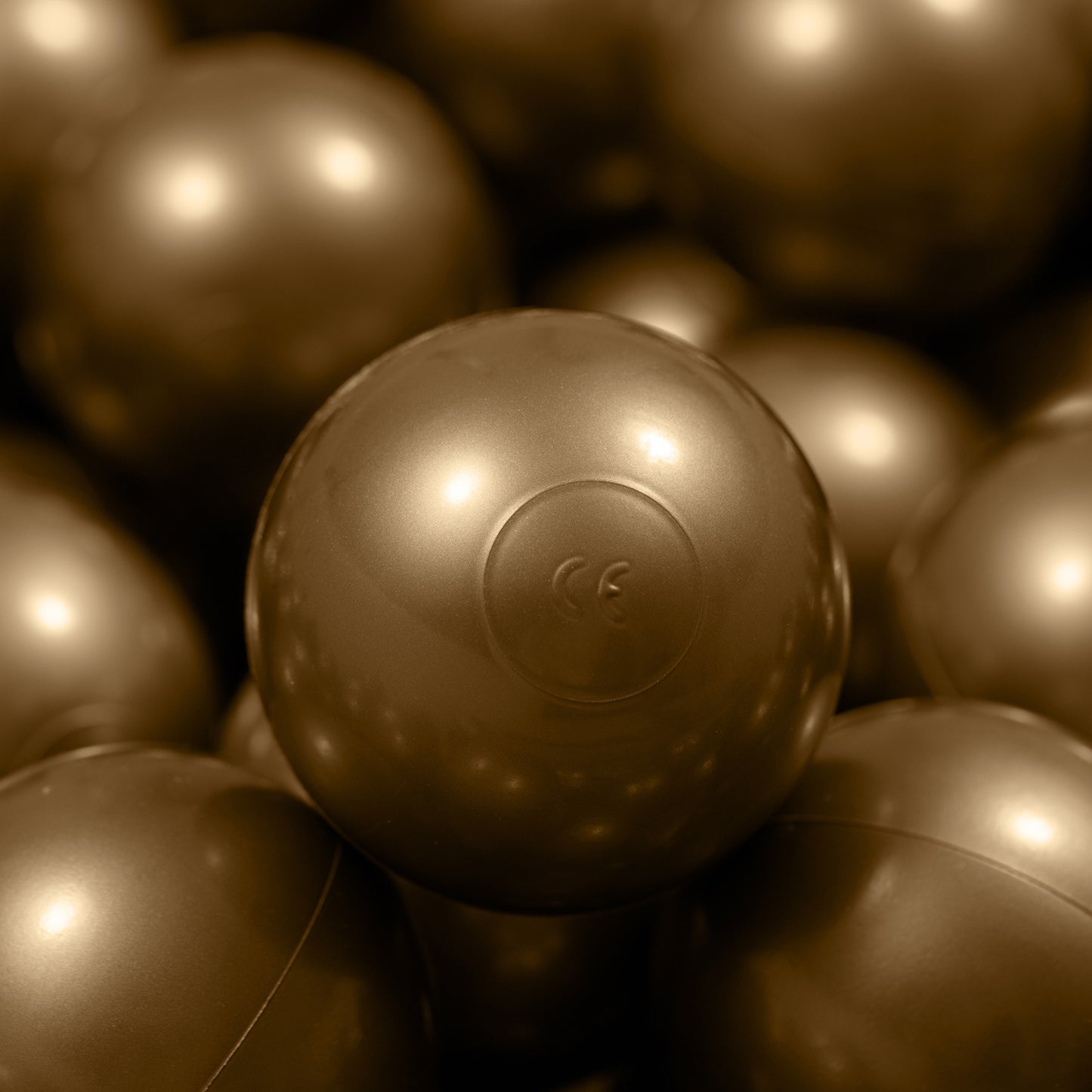 Bronze gold Balls in ball pit 2,76" | non-toxic plastic ball pool balls |  ball pond balls