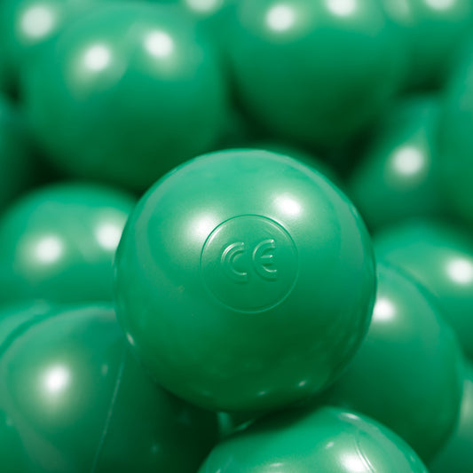 Metallic green Balls in ball pit 2,76" | non-toxic plastic ball pool balls |  ball pond balls