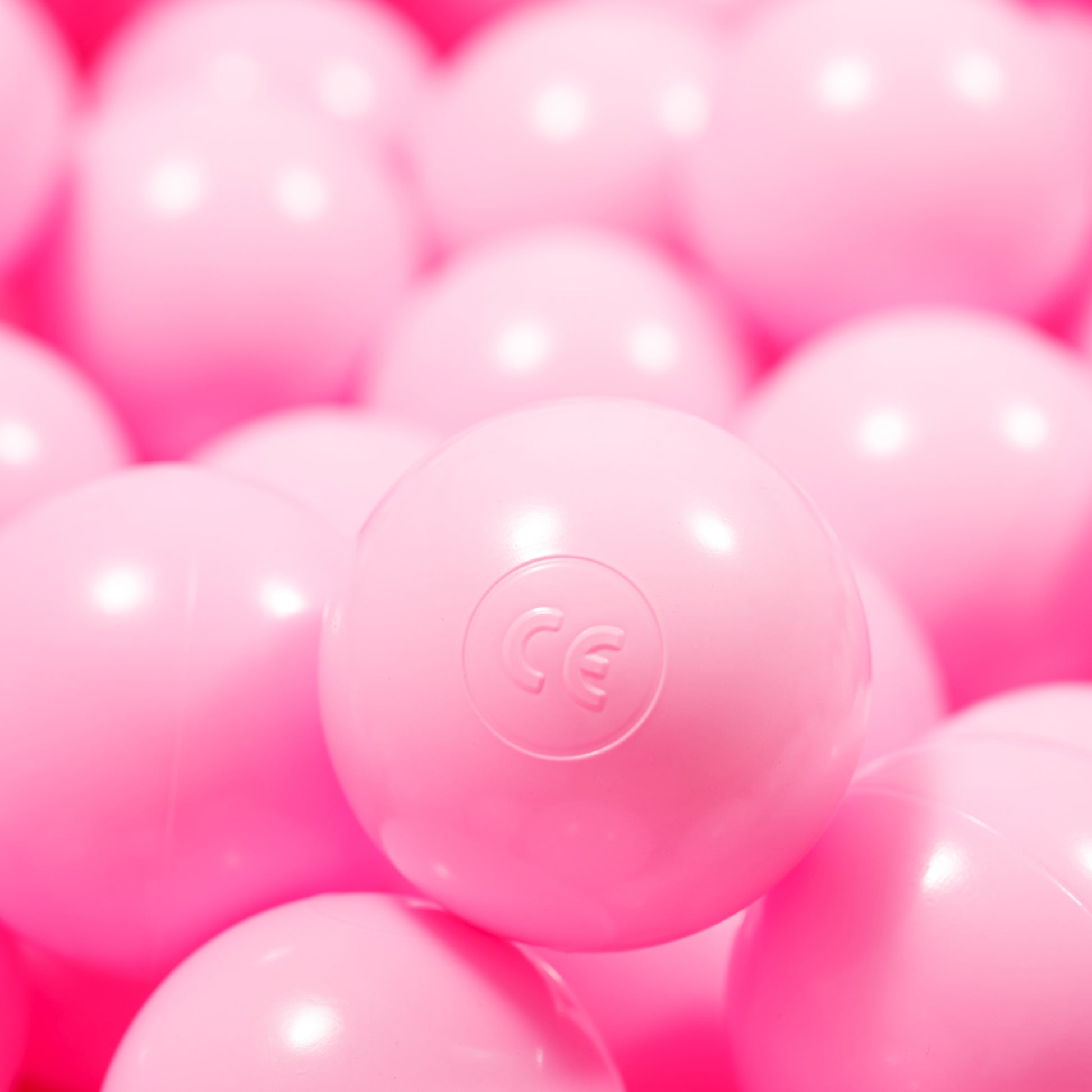 candypink Balls in ball pit, 36 colors - 2,76", non-toxic plastic ball pool balls, ball pond balls