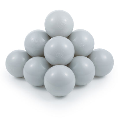 Light gray Balls in ball pit 2,76" | non-toxic plastic ball pool balls |  ball pond balls