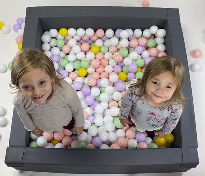 Gray Ball Pit, Childs ball pool, Foam ball pit for kids