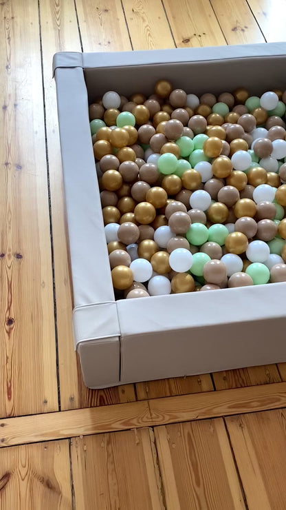 Beige Ball Pit, Childs ball pool, Foam ball pit for kids