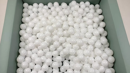 1000 White Balls in ball pit 2,76" | non-toxic plastic ball pool balls |  ball pond balls